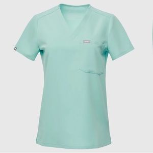 Figs Catalina Scrub Top in Seaglass Size Small